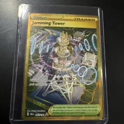 2025 Pokemon Scarlet & Violet Destined Rivals Jamming Tower Gold #243/182 - Image 1