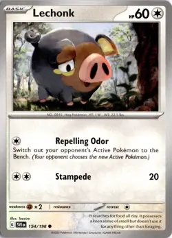 Lechonk - 154/198 SV01: Scarlet & Violet Base Set Pokemon Card TCG - Image 1