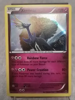 Pokemon BREAKthrough Xerneas 107/162 Holo Rare LP - Image 1