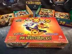 PIKACHU COSPLAY! Halloween Pokemon Sealed Booster Box 30 Packs New - Image 1