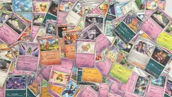 Pokemon Paldean Fates 100 Card Bulk Lot Holo/Reverse Mix NM - Image 1