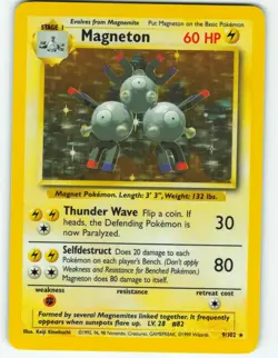 Magneton - Holo - 6/102 Base Set - Pokemon TCG - 1999 - Image 1
