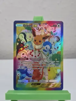 Eevee EX Pokemon Pocket TCG 'CUSTOM' Full Art Shiny Textured Fan Made Secret - Image 1