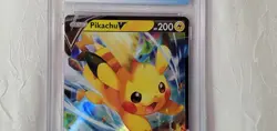 PIKACHU V CGC 9 Graded Mint SWSH285 HOLOGRAPHIC Black Star Promo Pokemon Card - Image 3