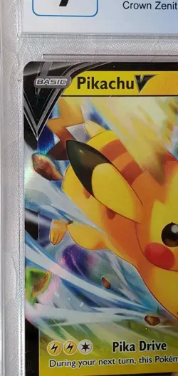 PIKACHU V CGC 9 Graded Mint SWSH285 HOLOGRAPHIC Black Star Promo Pokemon Card - Image 5