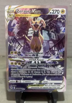 Pokemon Crown Zenith Galarian Gallery 🔥 Zeraora 🔥 VSTAR Ultra Rare #GG43/GG70 - Image 2