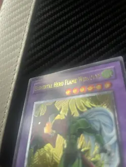 Yugioh Elemental Hero Flame Wingman TLM-EN035 1st Edition Ultimate Rare LP - Image 4