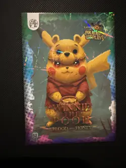 Pokemon Cosplay(Pikachu) Electric #68 Winnie The Pooh - Fan Art Card - Image 1