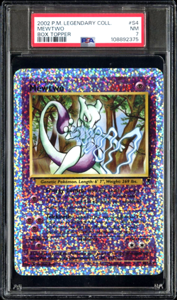 PSA 7 Mewtwo Legendary Collection Reverse Holo Box Topper Pokemon Card NEAR MINT - Image 1