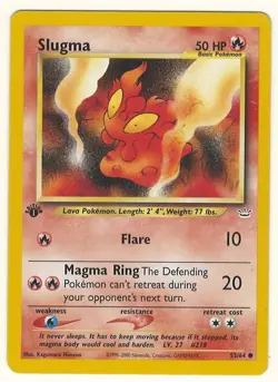 1ST EDITION POKEMON SLUGMA 53/64 NEO REVELATION POKEMON Card – NEAR MINT LOOK! - Image 1