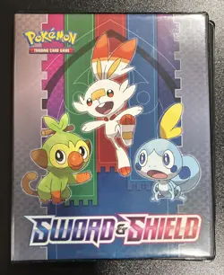 Pokemon Sword And Shield JUMBO Card Lot of 11 with Binder - Image 1
