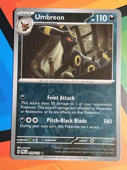 Pokemon Umbreon Reverse Holo SV Prismatic Evolutions TCG Card 059/131 NM x1 - Image 1
