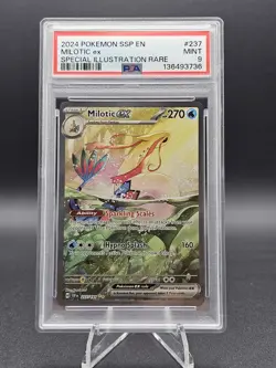 Milotic EX 237/191 Sv08: Surging Sparks Sir Holo Pokemon Card PSA 9 Mint - Image 1