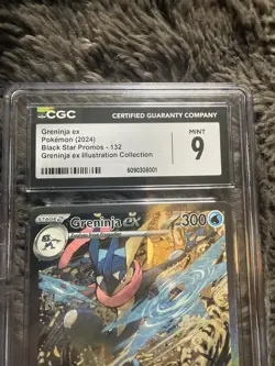 Scarlet & Violet Greninja EX Holo Promo Card CGC Mint 9 - Image 3