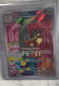 Sawsbuck 166/162 SV05: Temporal Forces Holo trading card - Image 1