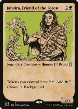Showcase JAHEIRA FRIEND OF THE FOREST 1x Commander Legends Baldur's Gate MTG NM - Image 1