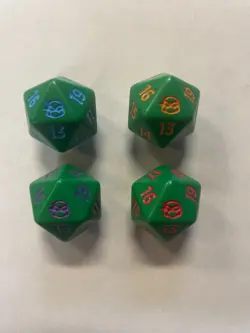 Magic The Gathering Spindown Dice Lot of 4 TMNT - Image 1