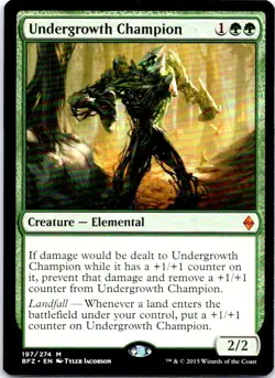 Undergrowth Champion M Battle for Zendikar 197 NM NM-LP - Image 1