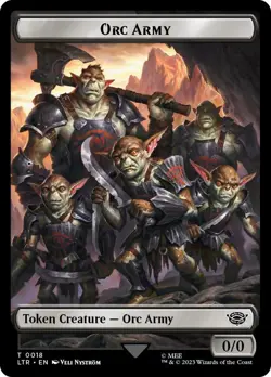 MTG Foil - Orc Army (0018) // Food (0022) Double-Sided Token (Surge Foil) - 18 / - Image 1