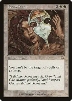 1x Ivory Mask - LP - Masques Block - SPARROW MAGIC mtg - Image 1