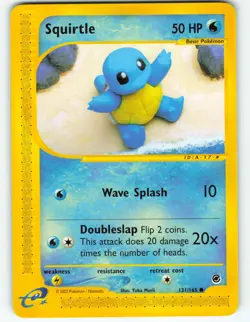 Squirtle - 131/165 Expedition Base Set - Pokemon TCG - 2002 - Image 1