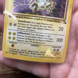 Pokemon Magneton 11/62 Fossil 1st Edition Holo Rare Stage 1 MP/HP - Image 3