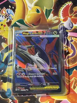 POKEMON MEGA LATIAS EX FULL ART ULTRA RARE 163/132 MEGA EVOLUTION - Image 1
