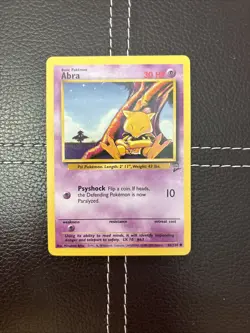 Pokemon TCG - Abra - 65/130 - Base Set 2 - LP Common (2000) - Image 1