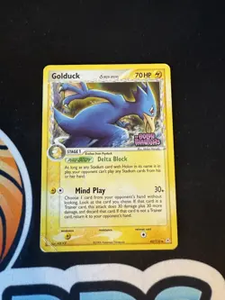 Pokemon Golduck Reverse Holo 43/110 EX Holon Phantoms Delta Species Stamp HP/DMG - Image 1
