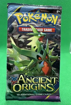2015 Pokemon Ancient Origins Factory Sealed Booster Pack Mega Tyranitar Artwork - Image 1