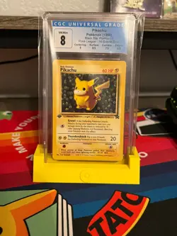 Pokemon TCG 1999 Ivy Error Pikachu 1st Edition Misprint (Jungle Packs) CGC 8 - Image 1