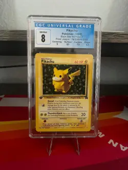 Pokemon TCG 1999 Ivy Error Pikachu 1st Edition Misprint (Jungle Packs) CGC 8 - Image 2