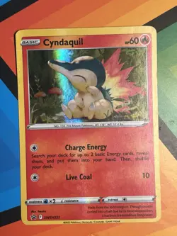 Cyndaquil SWSH221 Promo SWSH Black Star Pokemon LP - Image 1