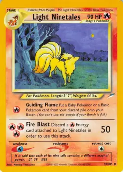 Light Ninetales - 50/105 Neo Destiny - WOTC Unlimited - Pokemon TCG - 2002 - Image 1