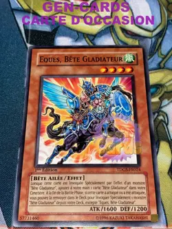 CARTE Yu Gi Oh EQUES, BETE GLADIATEUR TDGS-FR024 1ere edition - Image 1