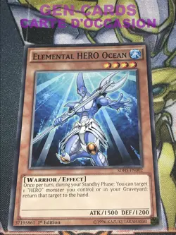 CARTE Yu Gi Oh OCEAN, HEROS ELEMENTAIRE SDHS-EN002 1ere edition - Image 1