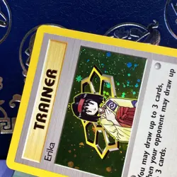 Pokemon TCG Erika Trainer Card 16/132 Holo Rare 2000 Gym Heroes NM - Image 3