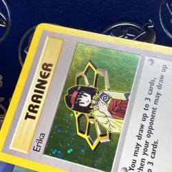 Pokemon TCG Erika Trainer Card 16/132 Holo Rare 2000 Gym Heroes NM - Image 4