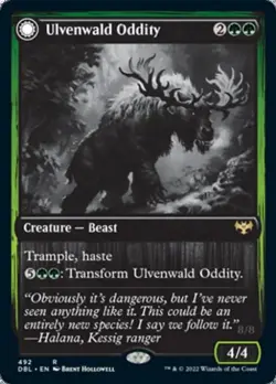 Ulvenwald Oddity / Ulvenwald Behemoth - Light Play MTG Innistrad: Double Feature - Image 1
