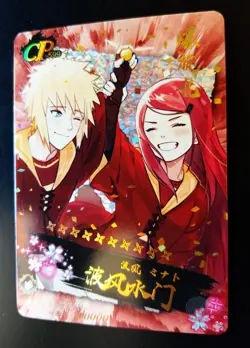 15 CP Naruto Shippuden Minato & Kushina CCG TCG Special Holo Rare + Extra Cards - Image 2