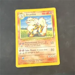 Pokemon Arcanine 23/102 Base Set Rare Stage 1 Fire 100 HP English Card Stock - Image 1