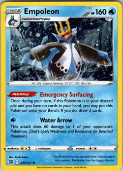 Empoleon - (Cosmos Holo) Holo Rare Miscellaneous Cards & Products 037/172 MP - Image 1