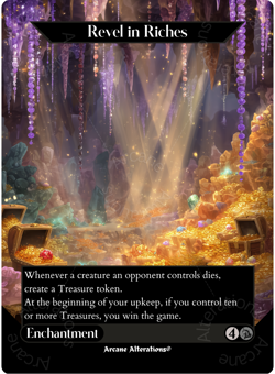 Revel in Riches - Full Art Altered Art Custom Proxy Cards - Image 1