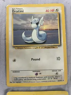 Pokemon Vintage Card Lot - 8 Cards: Krabby, Dratini, Mankey, Meowth, Magmar… - Image 3