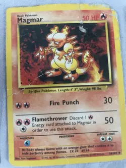 Pokemon Vintage Card Lot - 8 Cards: Krabby, Dratini, Mankey, Meowth, Magmar… - Image 4