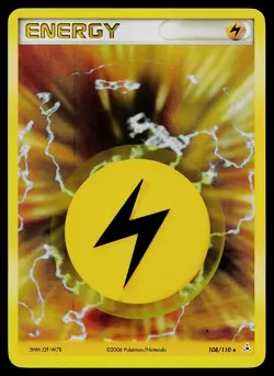 Pokemon Card - Lightning Energy Holon Phantoms 108/110 Holo Rare - Image 1