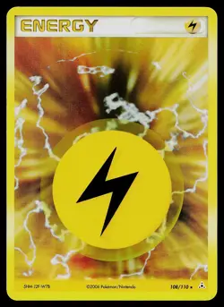 Pokemon Card - Lightning Energy Holon Phantoms 108/110 Holo Rare - Image 1