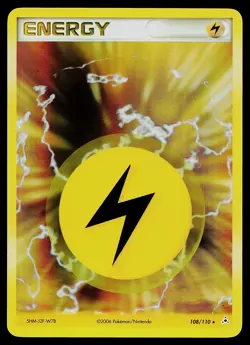 Pokemon Card - Lightning Energy Holon Phantoms 108/110 Holo Rare - Image 1