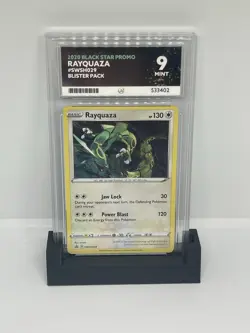 Pokemon Black Star Promo Rayquaza Holo Card SWSH029 ACE Grade 9 🌀SWIRL🌀 - Image 1
