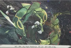 Pokemon Black Star Promo Rayquaza Holo Card SWSH029 ACE Grade 9 🌀SWIRL🌀 - Image 2